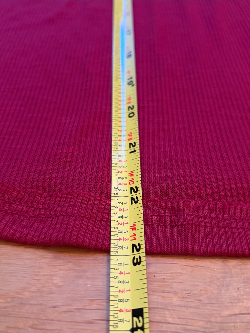 Free People Super Soft, Oversized Red Ribbed Racerback Tank, XS - Picture 6 of 6